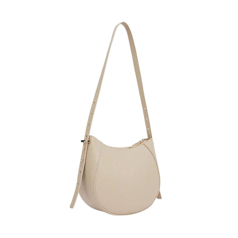 Borsa Donna Hobo con logo brand Beige TOMMY HILFIGER- Francavilla Moda